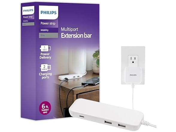 Philips USB Slim Charger, 2 USB-A