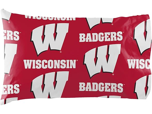 WI Badgers Twin Bed Set Rotary