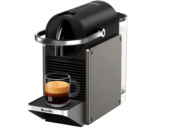 Nespresso Pixie Original Espresso Machine by Breville, Titan