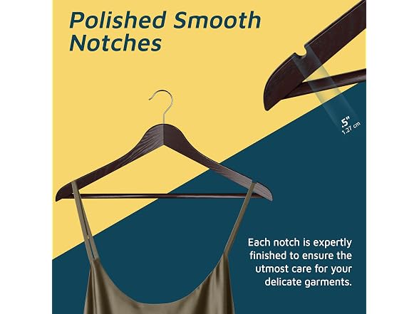 Lifemaster Wooden Clothes Hangers 10 PK Cherry