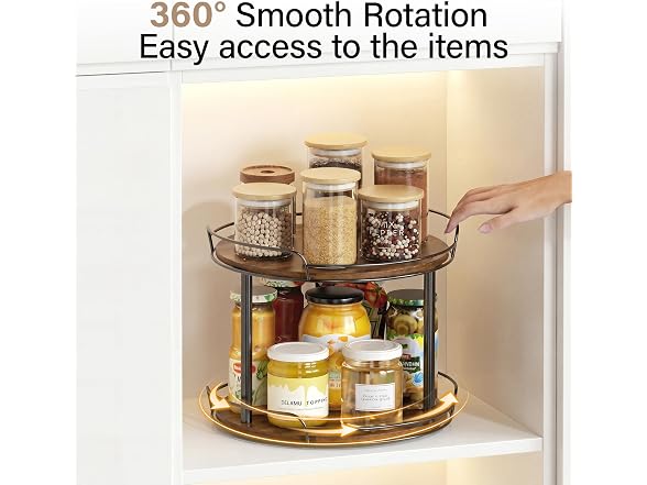 Pantasia 2-Tier Lazy Susan Spice Rack