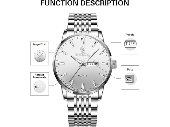 JOOEASI White Steel Watch