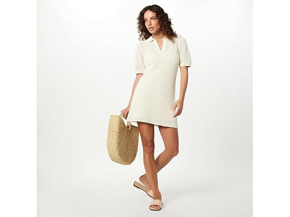 The Drop Women (2X) Melia Dress Whisper White