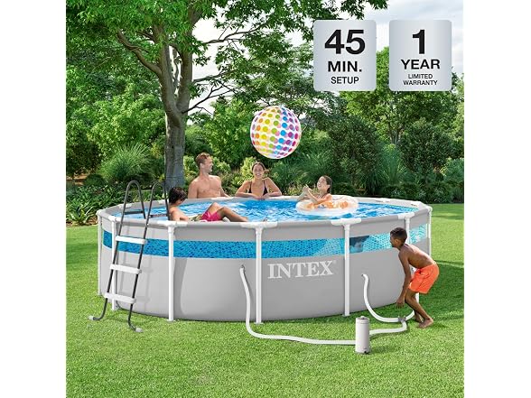 INTEX Prism Frame Clearview Premium Above Ground Pool Set