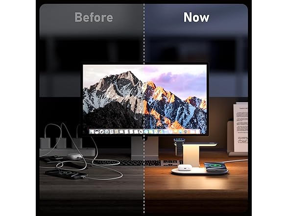 GUSGU 3 in 1 Charging Station with Night Light - Gallery 5