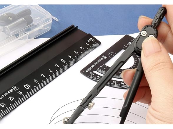 Architects Scale Ruler Set 4Pcs Black