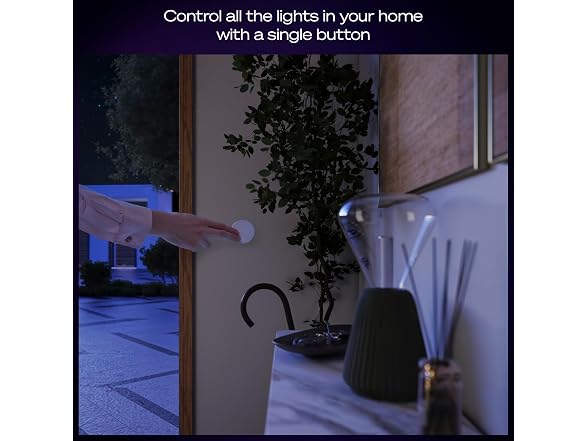 PHILIPS Hue Wireless Smart Light Switch Button, White, 1 Pk