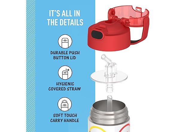 THERMOS THERMOS FUNTAINER Water Bottle with Stra