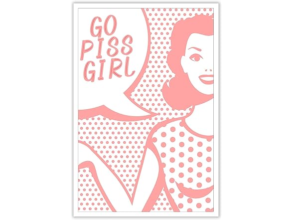 BNGFDV Go Piss Girl Wall Art Trendy
