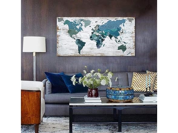 ZEYDRT World Map Wall Decor