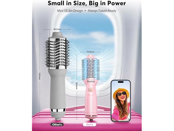 Bopcal Travel Blow Dryer Brush
