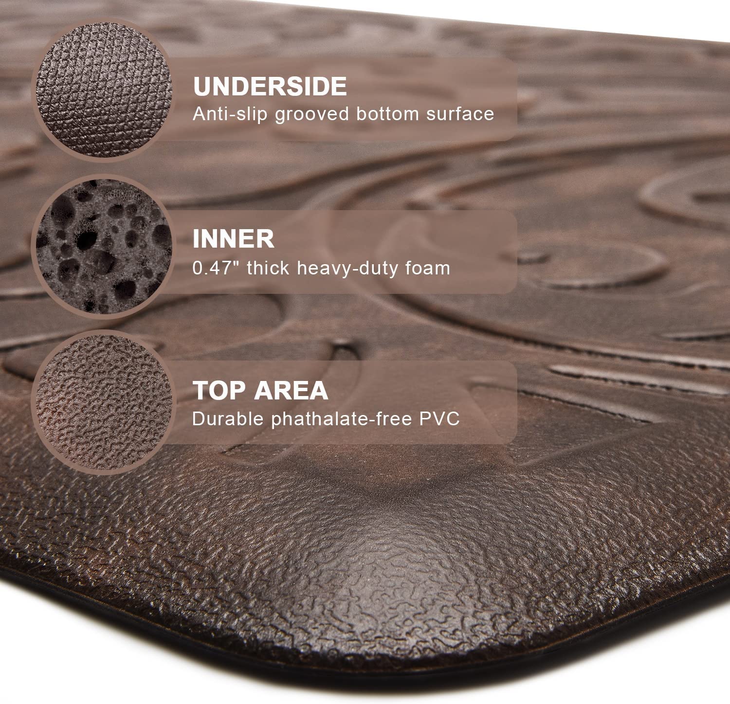 Anti-Fatigue Medallion Embossed Mat - Gallery 34