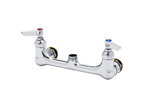 T&S Brass B-0230-CCLN Double Pantry Swivel Base Faucet