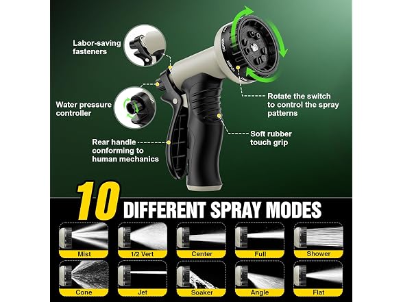 Yetogib Non-Expandable Garden Hose