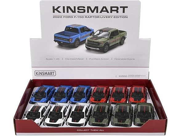 5" Die-Cast Pull Back 2022 Ford F-150 Raptor