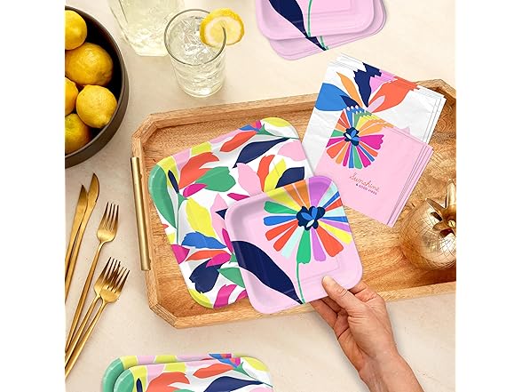 Hallmark Paper Party Plates and Napkins