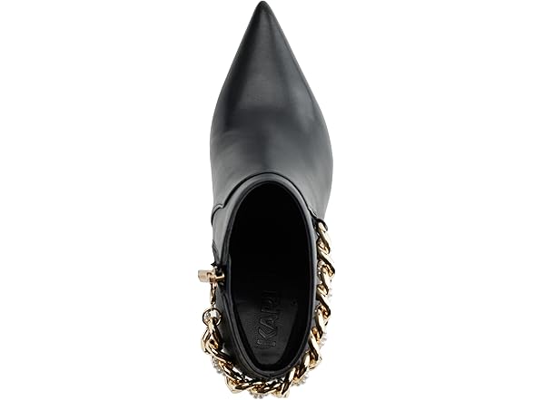 KARL LAGERFELD Women's Sambra Chain Ankle Booties