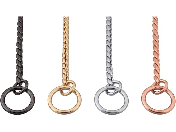 Alvalley Metal Chain Dog Show Collar Slip