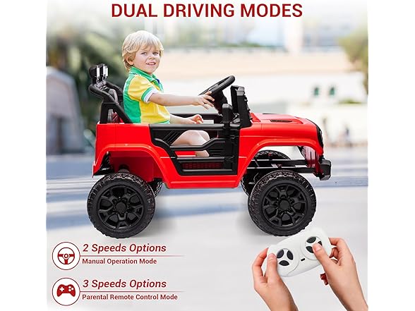12V Ride On Car for Kids Electric Vehicle Red
