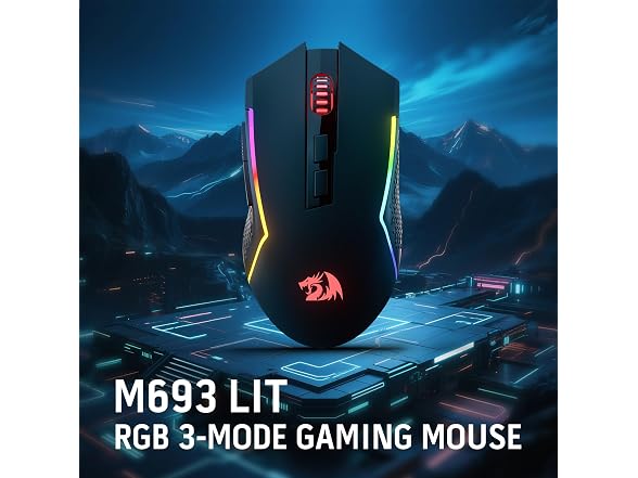Redragon M693 LIT Wireless RGB Gaming Mouse