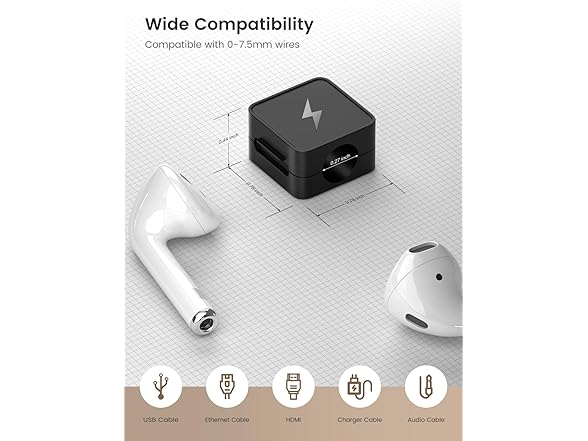 (VALUE PACKS) Canisflax Magnetic Cable Clips