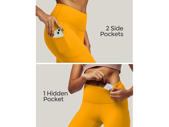 Iuga Women (L) High Waist Yoga Pockets Pants