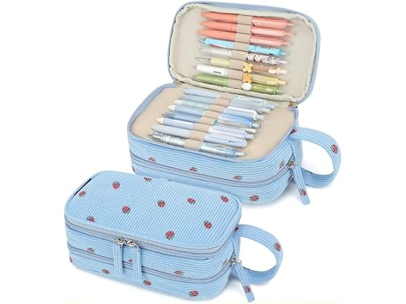Large Pencil Case Pouch, High Capacity