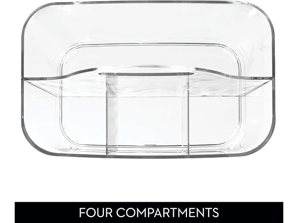 iDesign 4-Section Storage Caddy with Handle