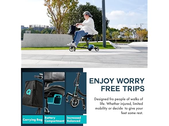 Great Circle USA GUT173 G3 Wheeled Folding Mobility So