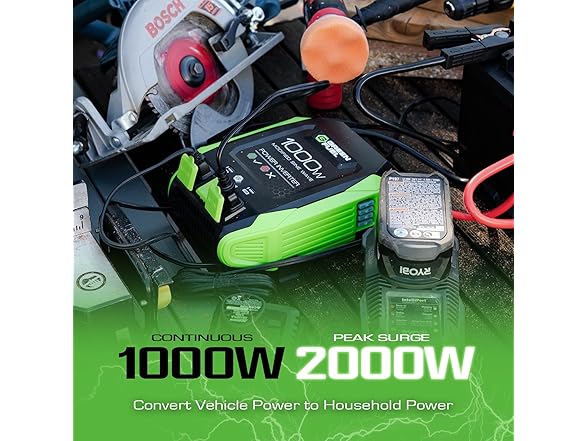 GREEN FUEL AD20003G 1000W Power Inverter