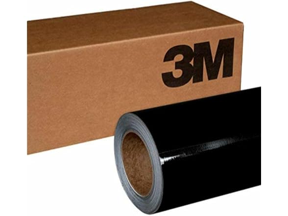3M 1080 G212 Gloss Black Metallic 5ft x 1ft Film
