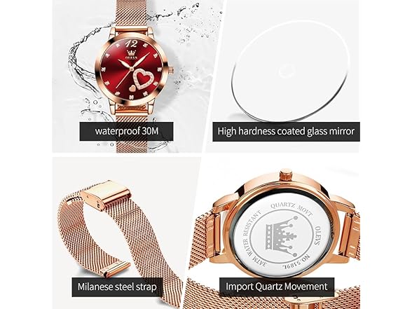 OLEVS Women’s Mesh Dress Watch