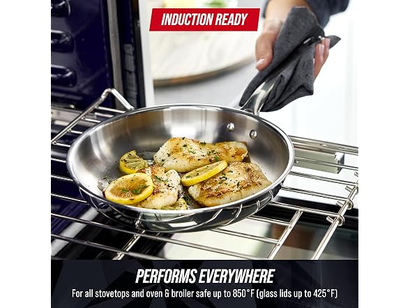 Blue Diamond Pro Steel 10-Piece Cookware Set