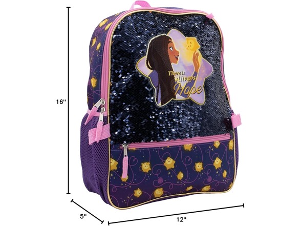 (4 Piece) 16" Disney Wish Backpack