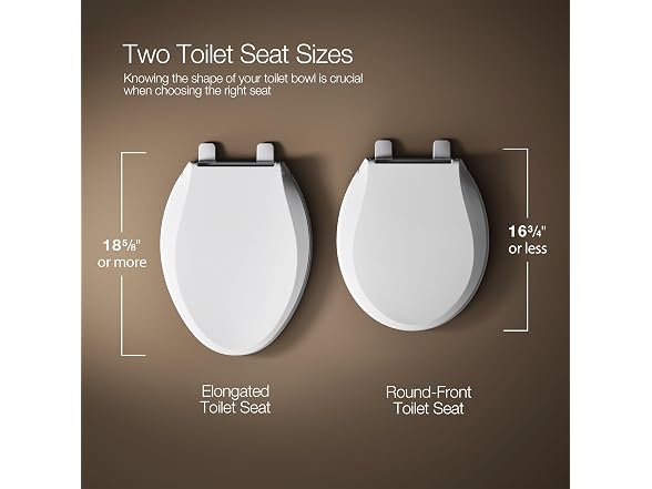 KOHLER K-4775-0 Brevia Round Toilet Seat with Quic