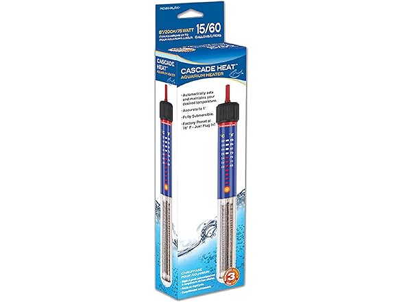 Penn-Plax Cascade Heat Aquarium Heater –