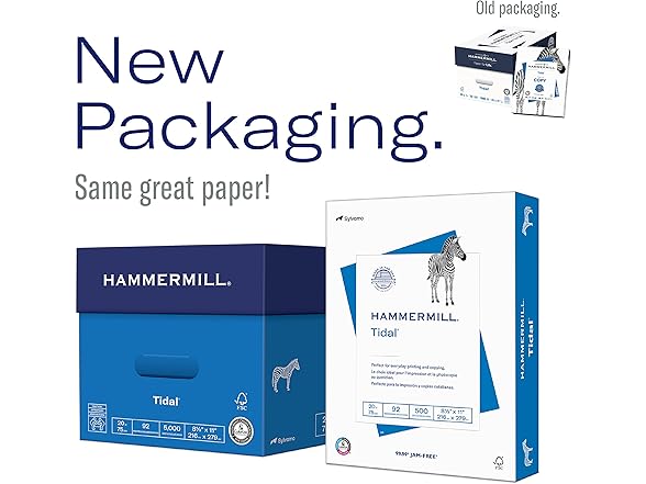 Hammermill Printer Paper, Tidal 20 lb