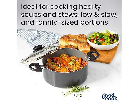 GoodCook Everyday Round Dutch Oven with Lid