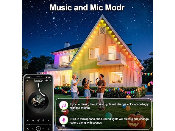 400Ft Permanent Outdoor Lights