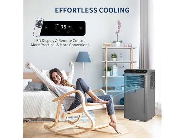 Vossfamul 450sqft 3-in-1 Portable AC