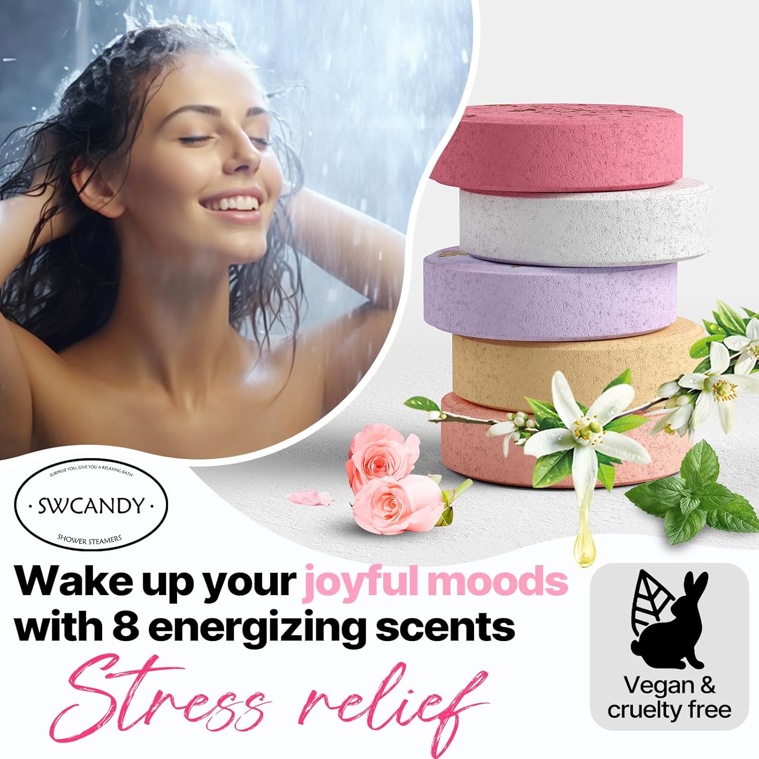 (2-Pack) Aromatherapy Shower Steamers, 8-Ct - Gallery 20