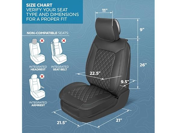 Faux Leather Seat Covers Full Set