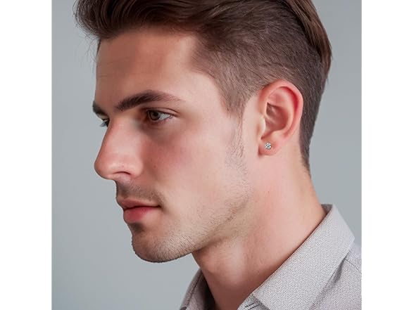 Moissanite Diamond Stud Earrings