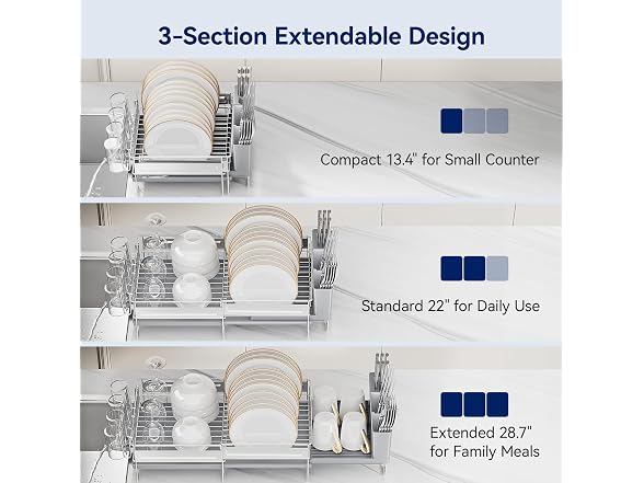 Pantasia Expandable Stainless Dish Rack
