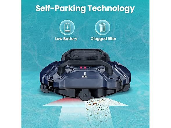 HICHEE Cordless Pool Vacuum Robot - Gallery 5
