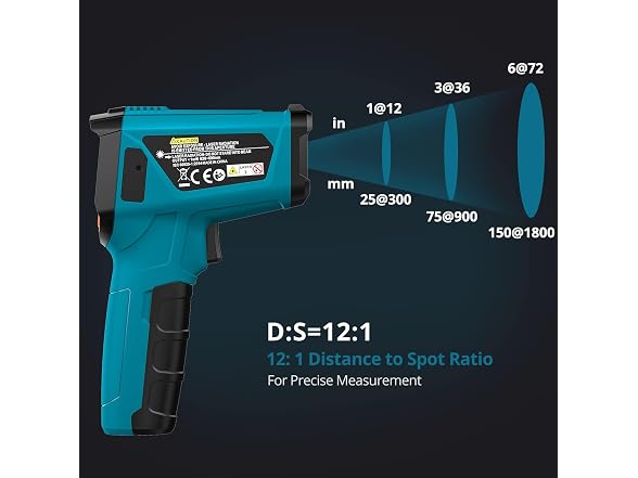 Tilswall Infrared Thermometer, -58°F to Adjustable