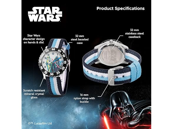 Star Wars 4-Pack Watch Kids Ages 4–7 Set
