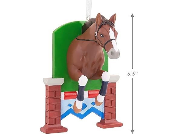 Hallmark Horse Jumping Christmas Ornament
