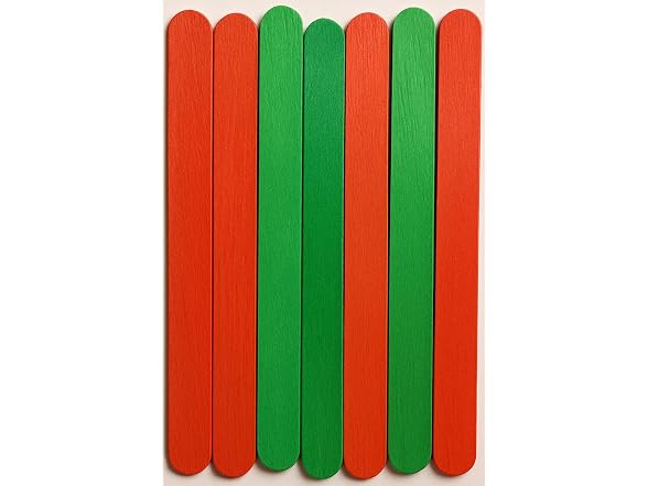 Christmas Craft Sticks Red & Green 500ct