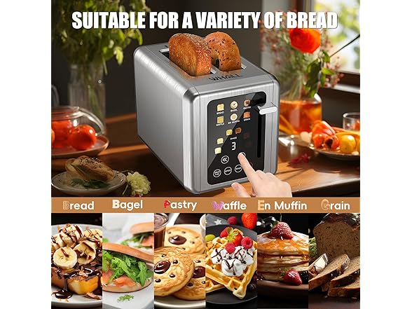 WHALL Full Touch Screen Toaster